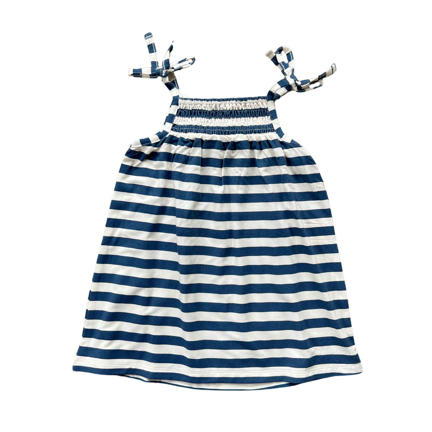 Navy Smocked Dress