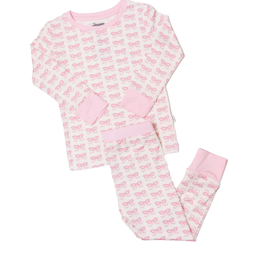 Pink Bow Pajama Set