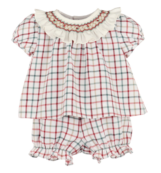 Tattersall Smock Girl Set